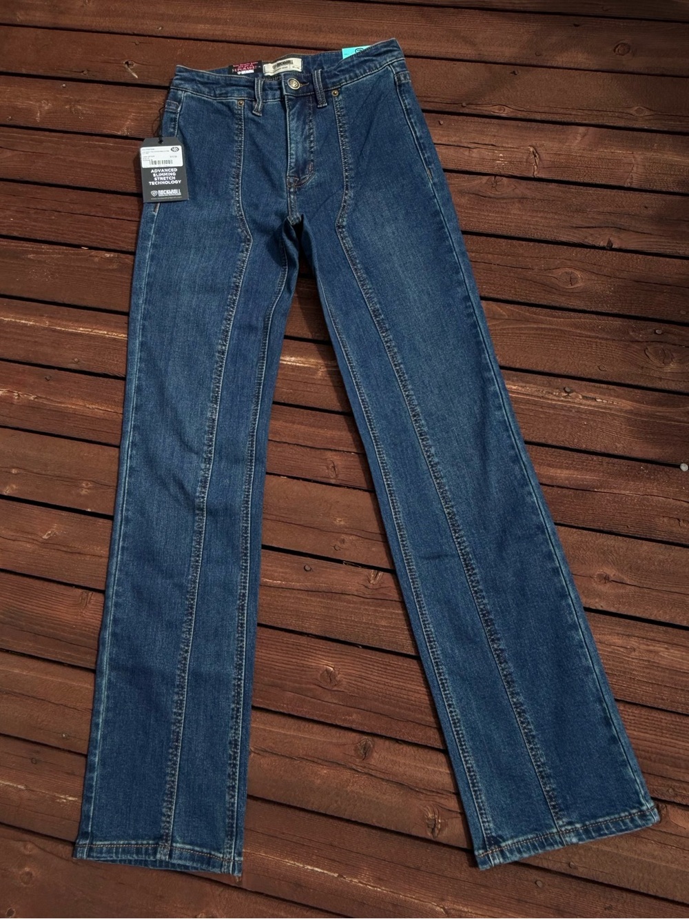 ROCK & ROLL DENIM NWT Front Seam Modern Bootcut Jeans | Women’s 25x32
